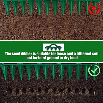 Durable Plastic Hand Dibbler Garden Seeder Tool