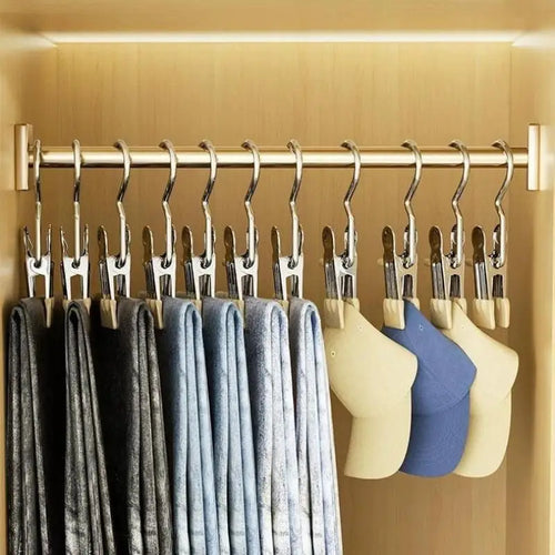 Multifunctional Stainless Steel Clothes Clip Hanger