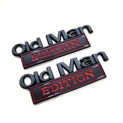 🚗 Old Man Edition Car Emblem