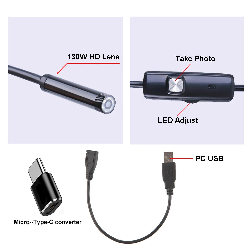 3-in-1 Endoscope Single Camera