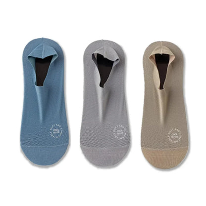 3-Pair Invisible Grip Socks Pack