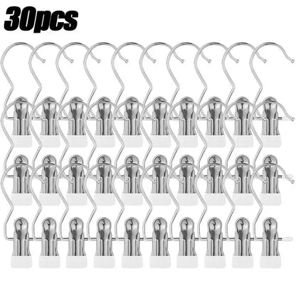 Multifunctional Stainless Steel Clothes Clip Hanger