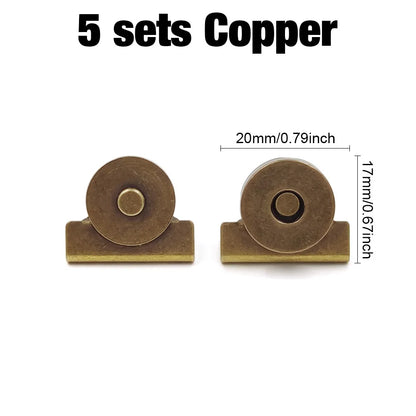 Seamless Magnetic Buckle Clasp for Bags, Clothing and DIY Crafts