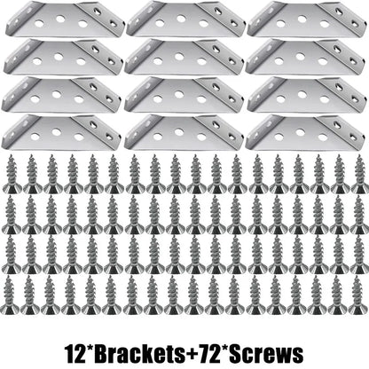 Stainless Steel Corner Connector Bracket with Screws
