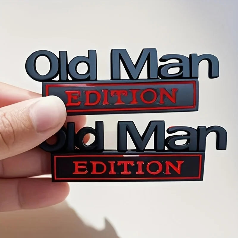 🚗 Old Man Edition Car Emblem