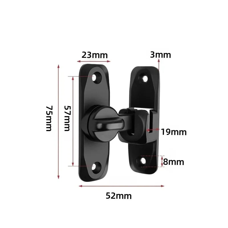 90/180° Degree Flip Barn Door Lock