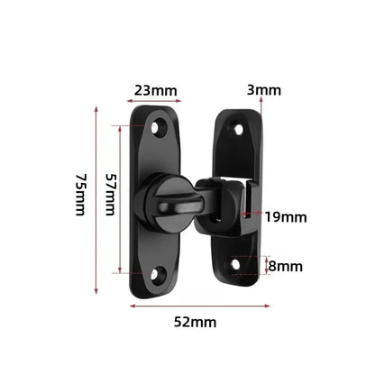 90/180° Degree Flip Barn Door Lock