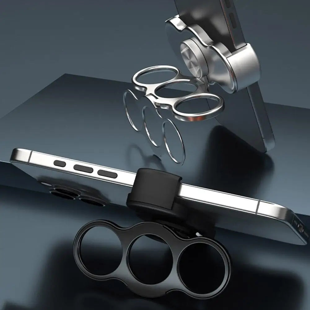Dual-Ring Three-Finger Back Clip Holder