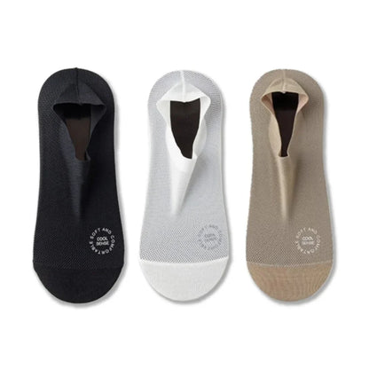 3-Pair Invisible Grip Socks Pack