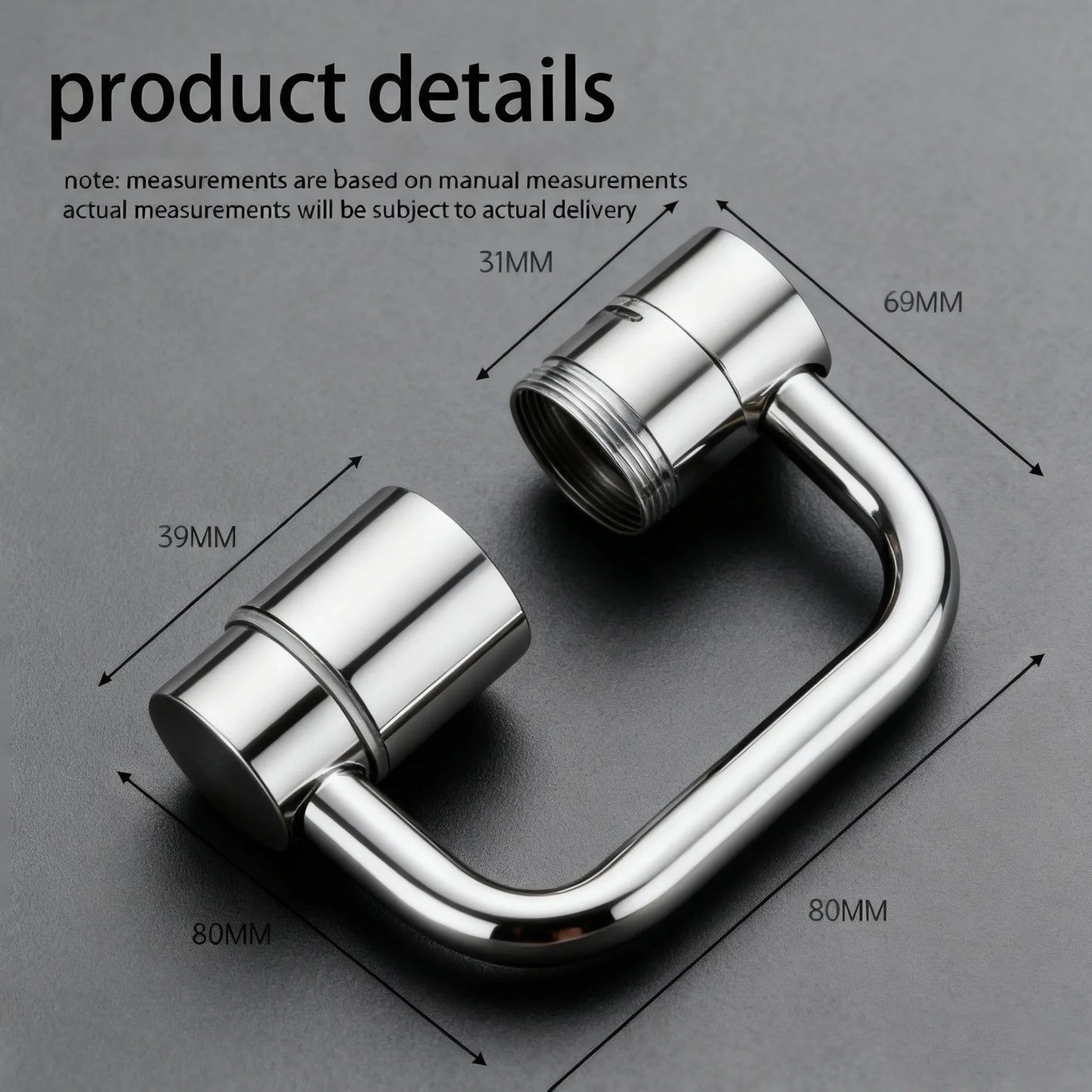 1080° Rotatable Faucet Aerator Extension