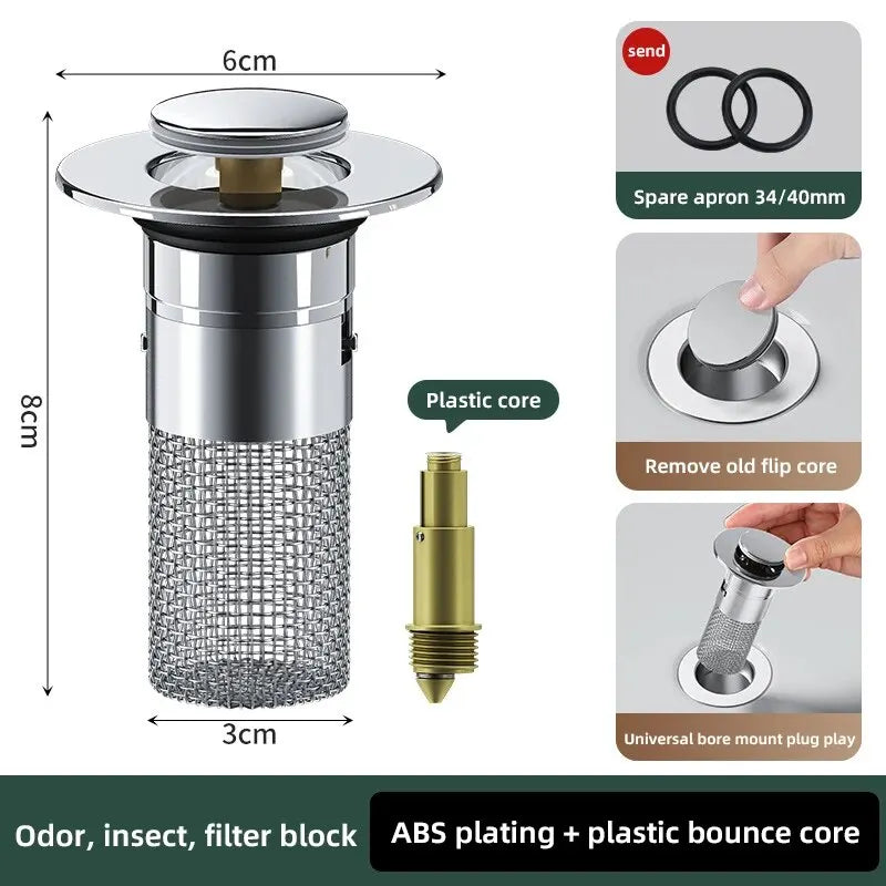 Expandable Sink Drain Plug
