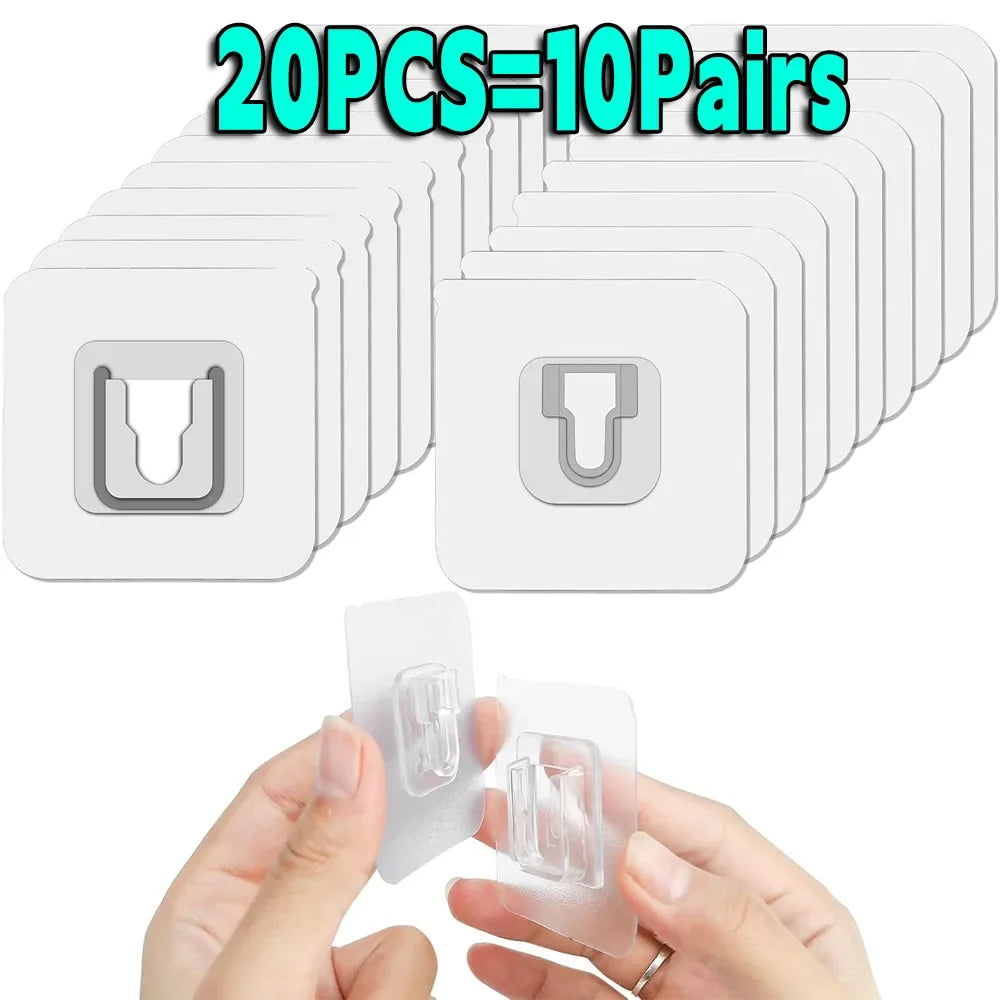 Transparent Double-sided Adhesive Wall Hooks