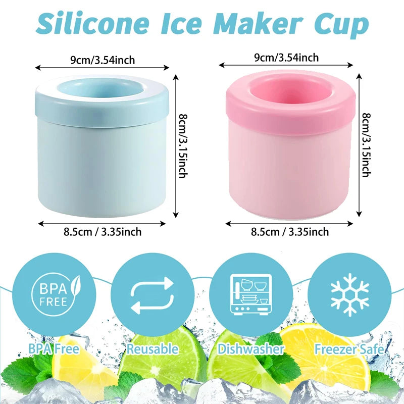 Cylinder Silicone Ice Cube Mold