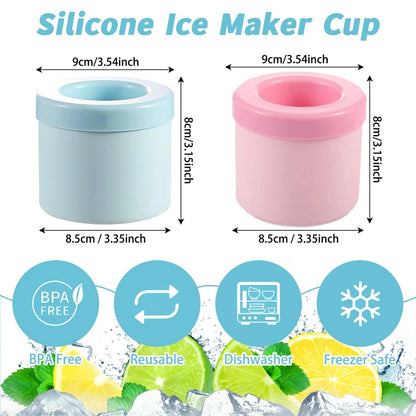 Cylinder Silicone Ice Cube Mold