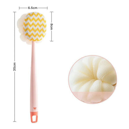 2-in-1 Bath Scrubber & Back Brush