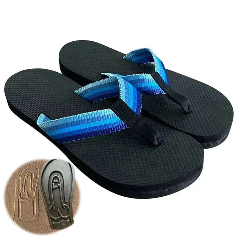 Hidden Print Beach Flops