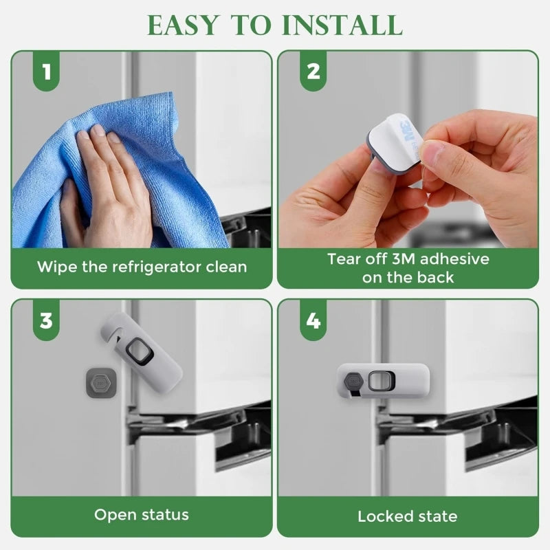 Multifunctional Child Proof Refrigerator Locks