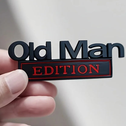 🚗 Old Man Edition Car Emblem
