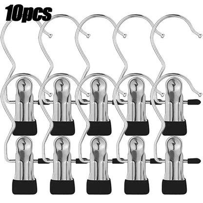 Multifunctional Stainless Steel Clothes Clip Hanger