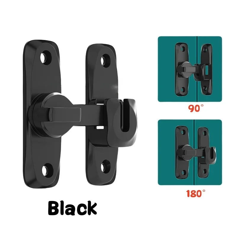 90/180° Degree Flip Barn Door Lock