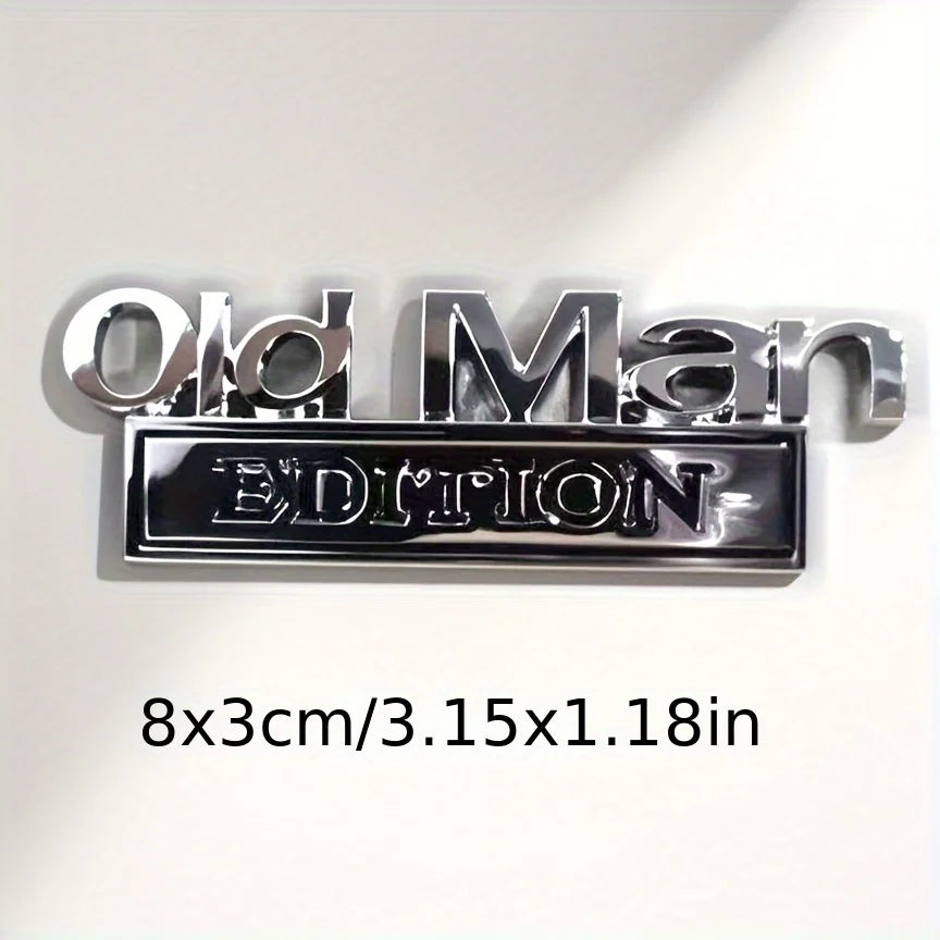 🚗 Old Man Edition Car Emblem