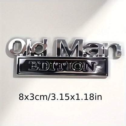 🚗 Old Man Edition Car Emblem