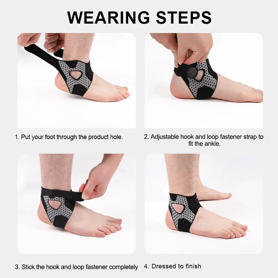 Adjustable Elastic Ankle Brace For Support And Comfort