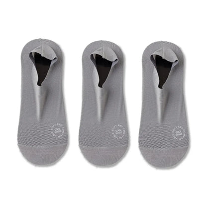 3-Pair Invisible Grip Socks Pack