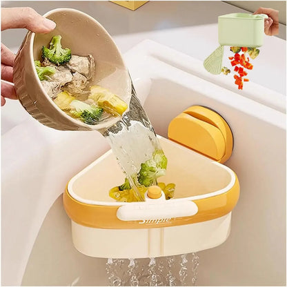 Suction Cup Sink Corner Rack