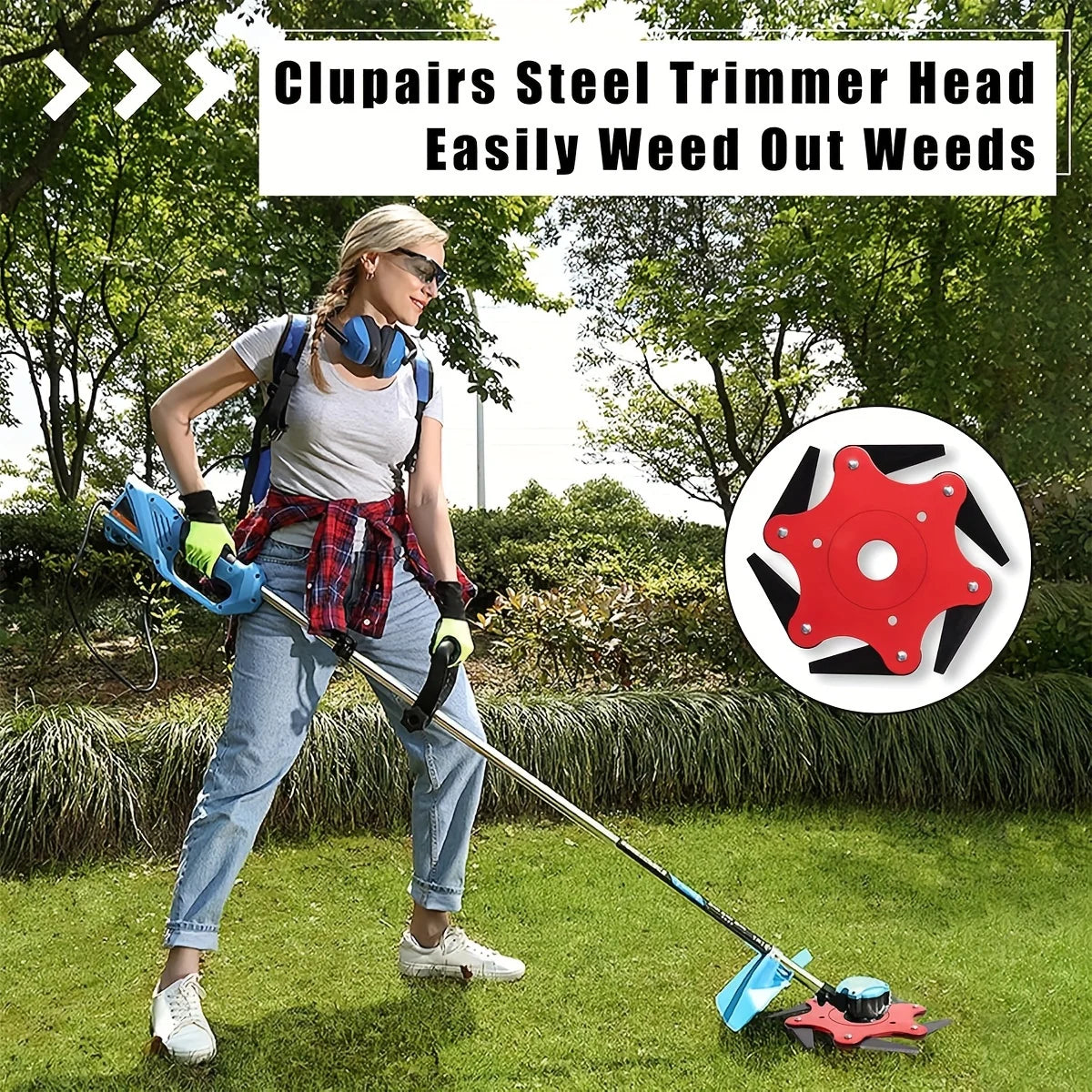 Universal 6-Steel Razors Trimmer Head