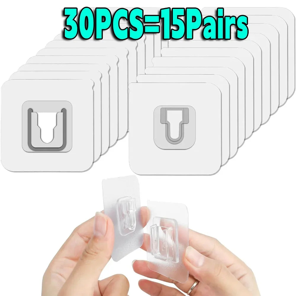 Transparent Double-sided Adhesive Wall Hooks