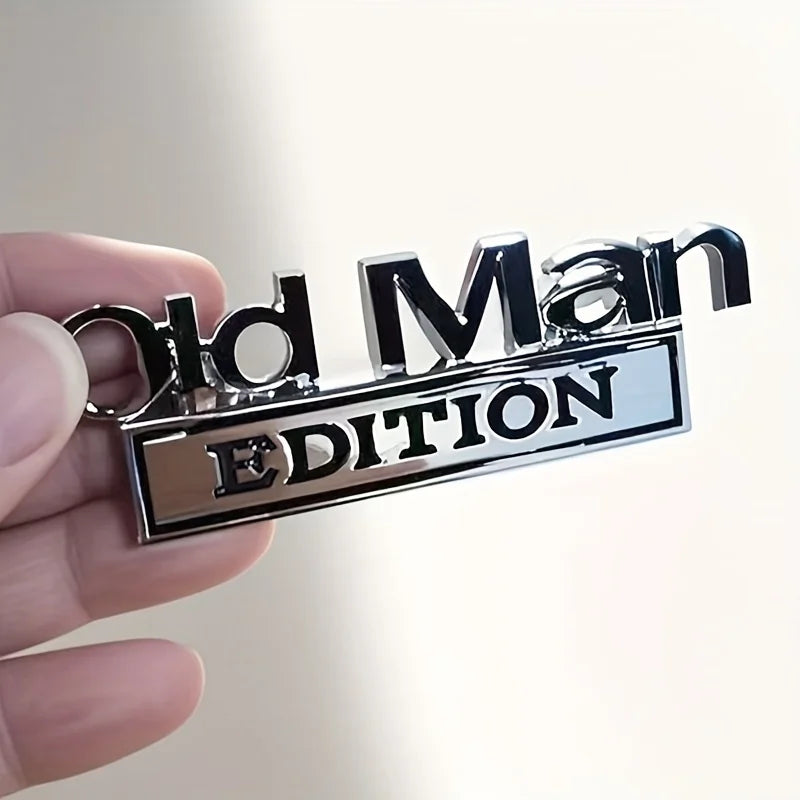 🚗 Old Man Edition Car Emblem