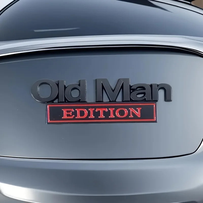 🚗 Old Man Edition Car Emblem