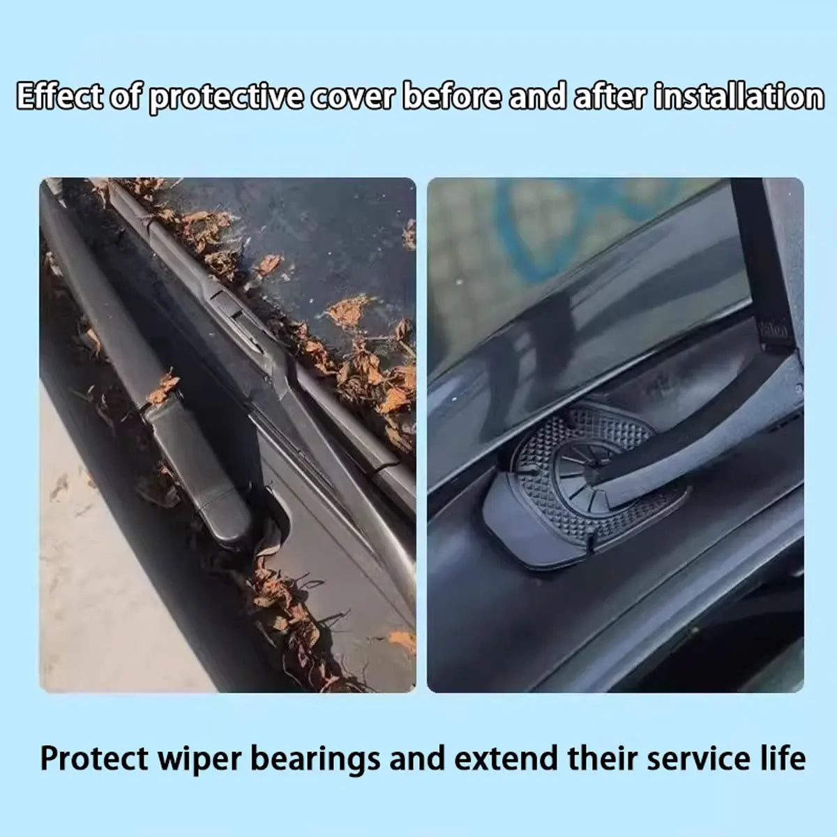 Car Wiper Arm Hole Silicone Protector Pads