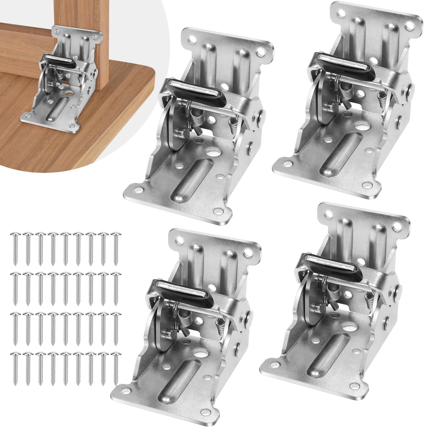 90 Degrees Self-locking Folding Hinge Anti-corrosion Invisible Connector