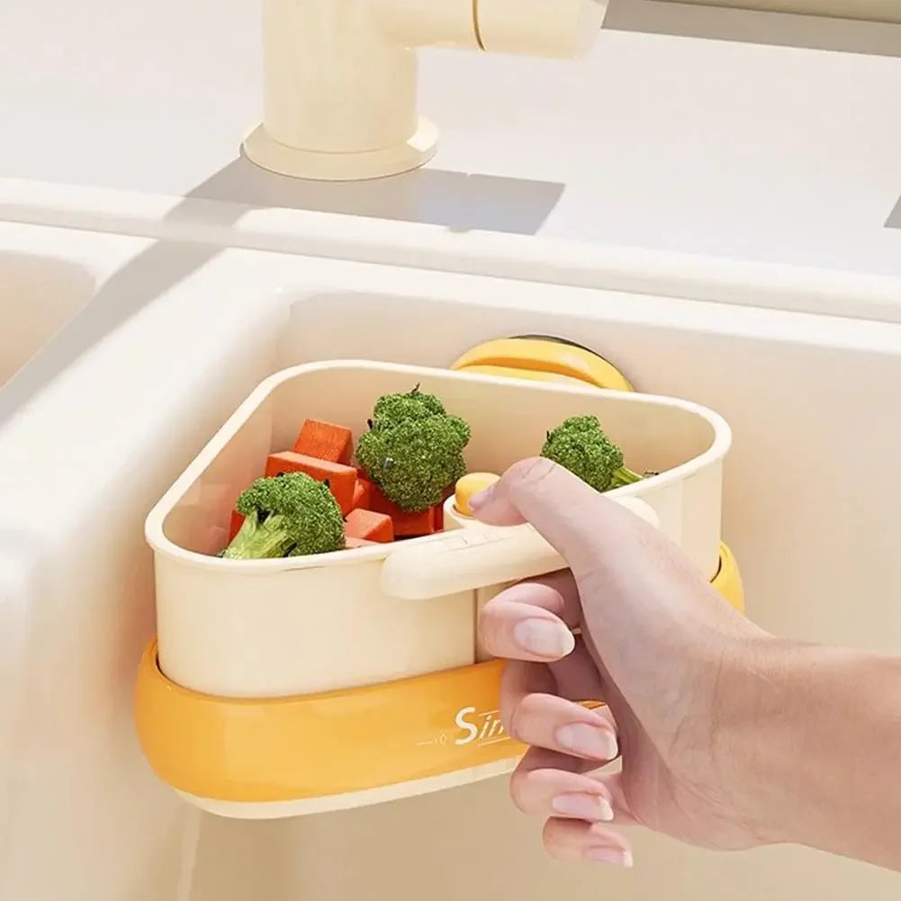 Suction Cup Sink Corner Rack