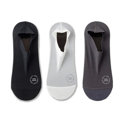 3-Pair Invisible Grip Socks Pack