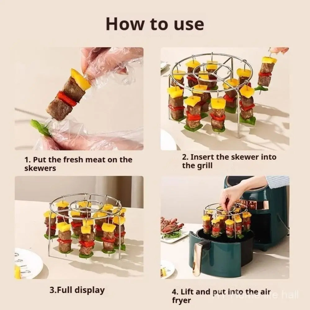 Vertical Barbecue Grill For Grilling Skewers