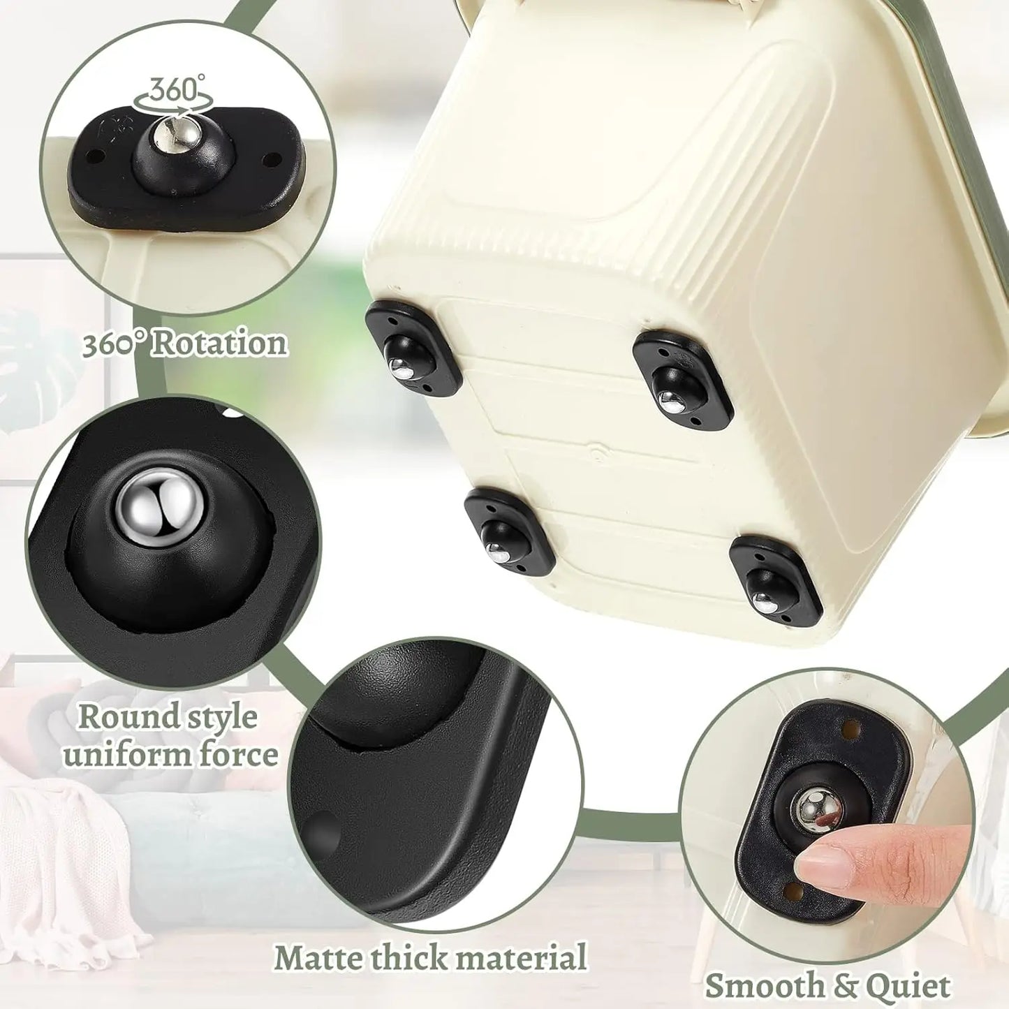 Stainless Steel Paste Universal Wheel