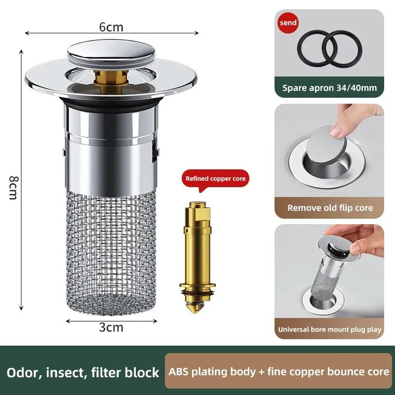 Expandable Sink Drain Plug