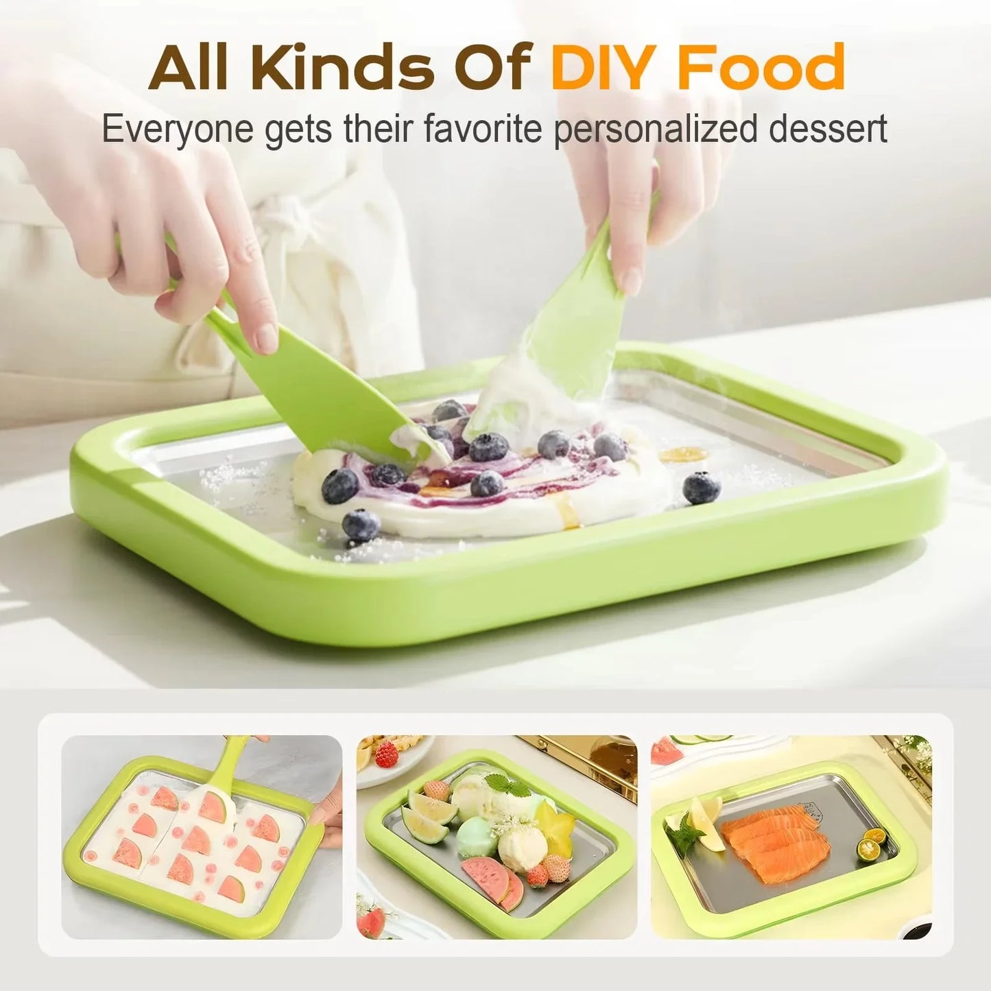 🍦 Rolled Ice Cream Maker Kit