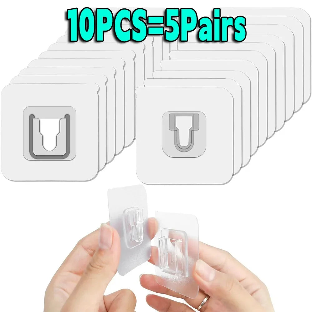 Transparent Double-sided Adhesive Wall Hooks