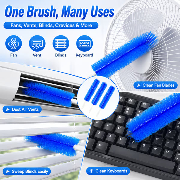 Bendable Microfiber Head, Reusable Dust Remover