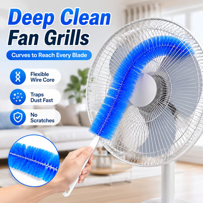 Bendable Microfiber Head, Reusable Dust Remover