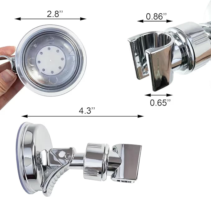 Adjustable Suction Cup Shower Head Holder (No Drill)