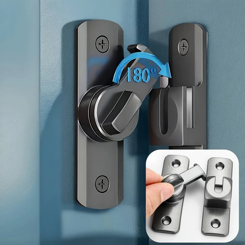 90/180° Degree Flip Barn Door Lock
