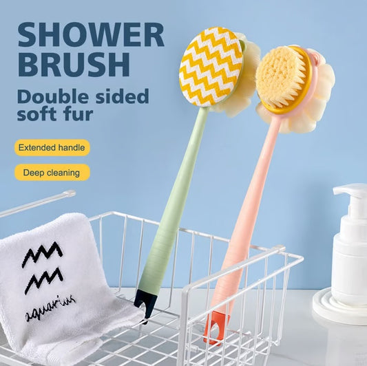 2-in-1 Bath Scrubber & Back Brush